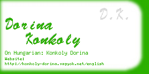 dorina konkoly business card